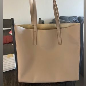 Tan and black J.Crew purse